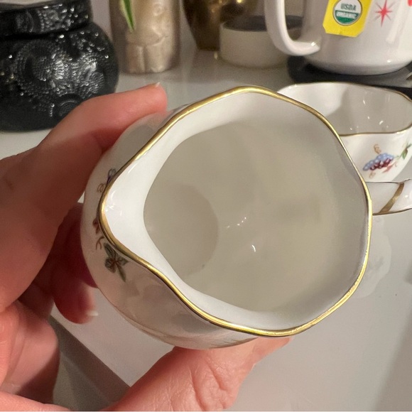 Vintage Coalport Individual Creamer and Open Sugar Bowl - Picture 4 of 13